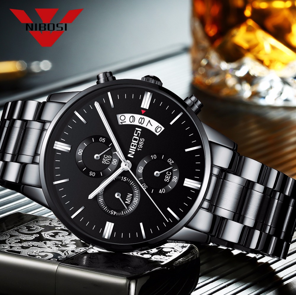 Luxury Watch Top 10 - Часы наручные NIBOSI Мужские кварцевые, брендовые