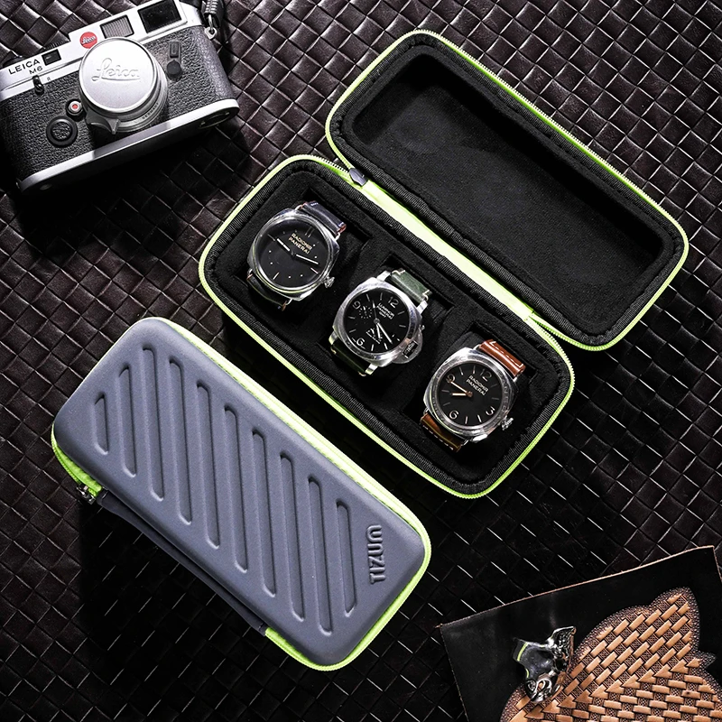 Luxury Watch Winder Box - Роскошные туристические часы с 3 отделениями,