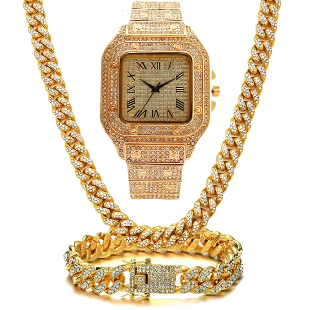 Luxury Watch Miami - Роскошные часы с инкрустацией стразами для
