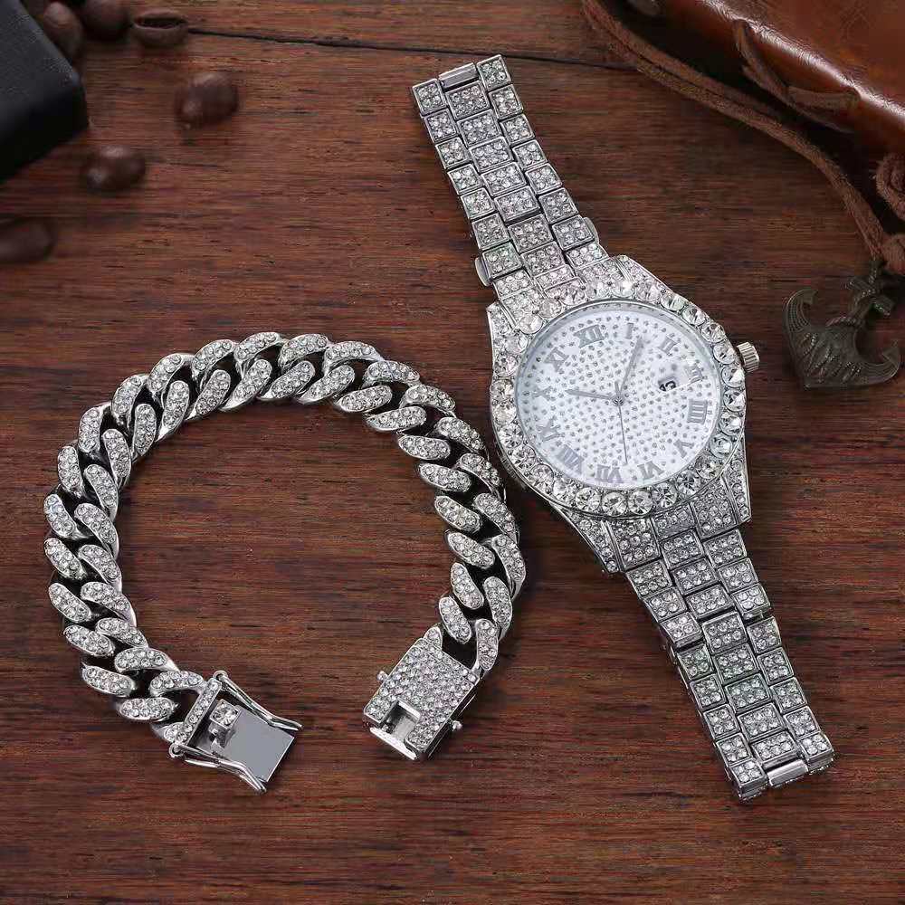 Luxury Watch Miami - Новые золотые часы и браслет Combo