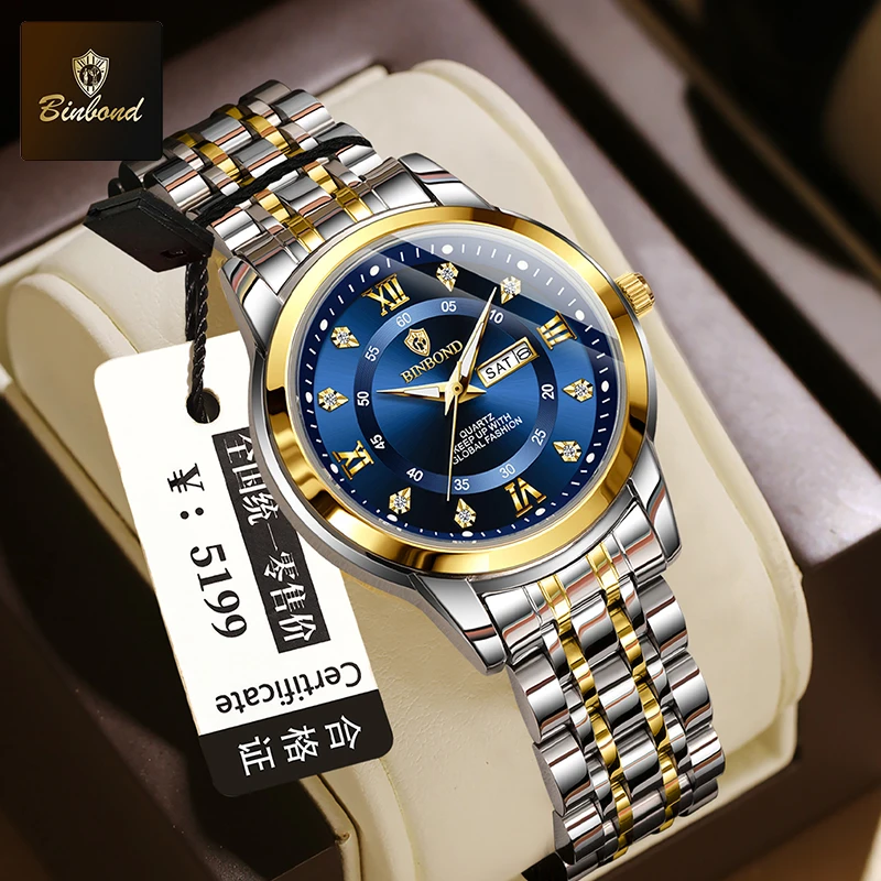 Luxury Watch Index - BINBOND B7169 лучший бренд класса люкс