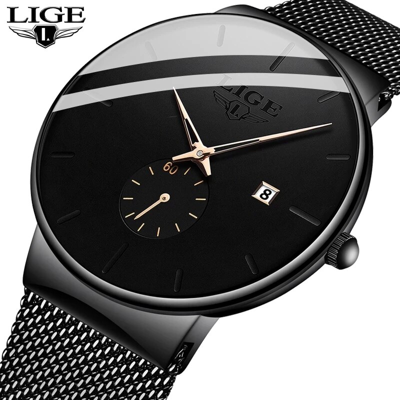 Luxury Watch Top 10 - LIGE модные мужские часы лучший бренд