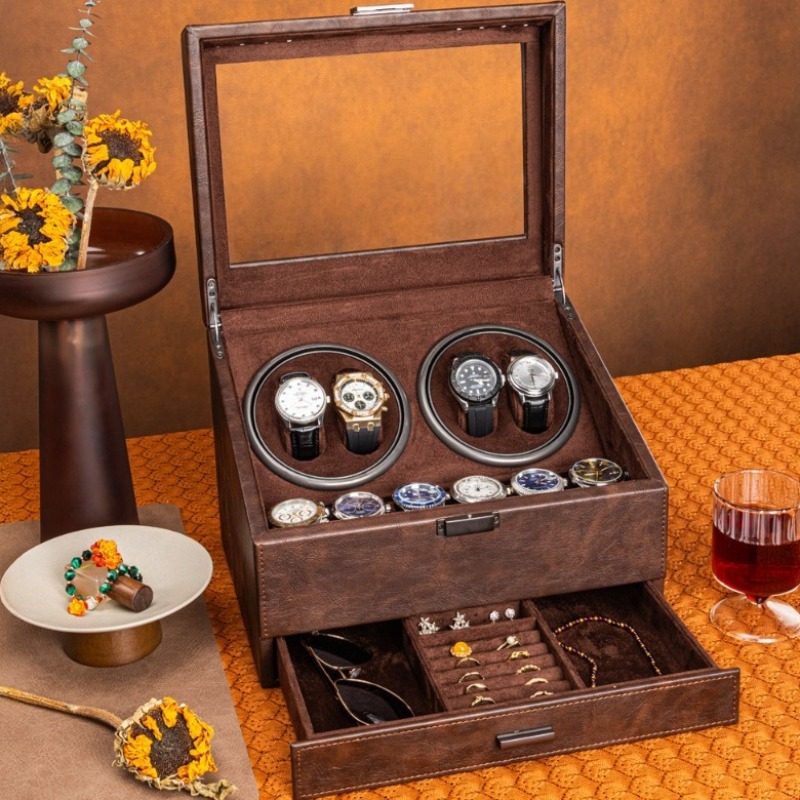 Luxury Watch Winder Box - Автоматический вращающийся механизм для подзавода механических