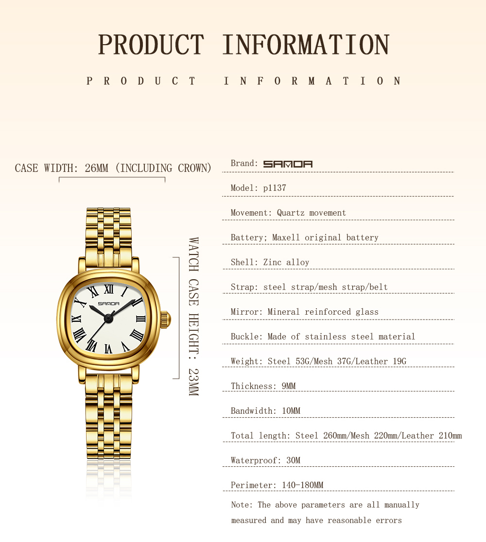 SANDA Top 1137, женские кварце – обзор и цена Luxury Watch Top 10