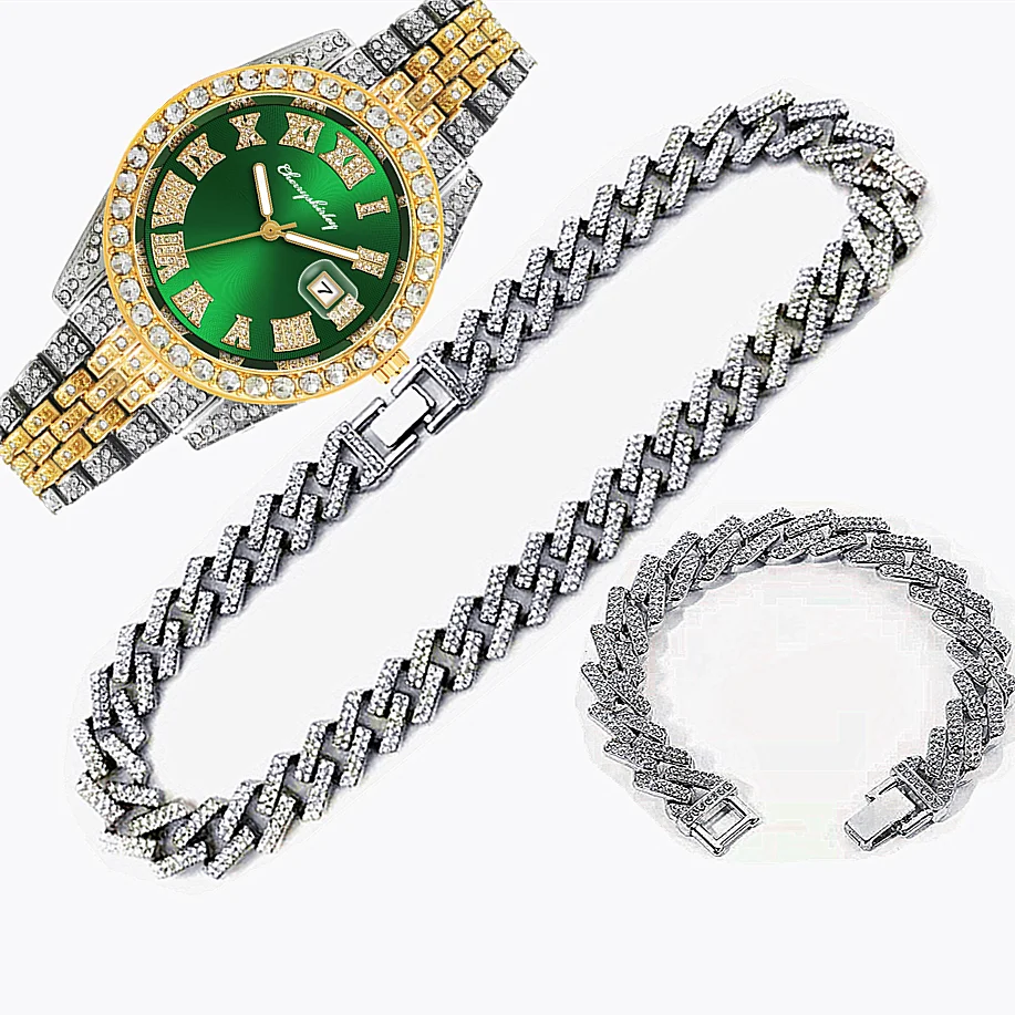 3 шт. Роскошные часы Iced Out  – обзор и цена Luxury Watch Miami