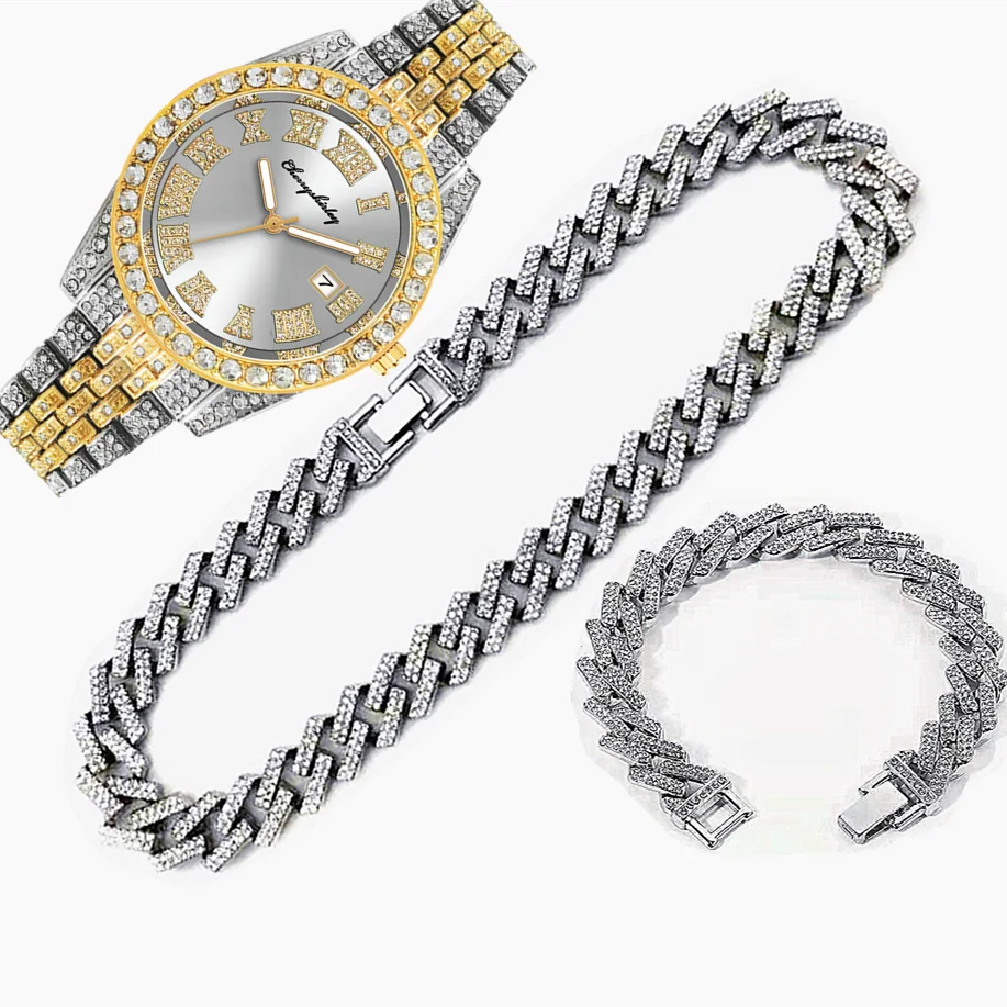 3 шт. Роскошные часы Iced Out  – обзор и цена Luxury Watch Miami