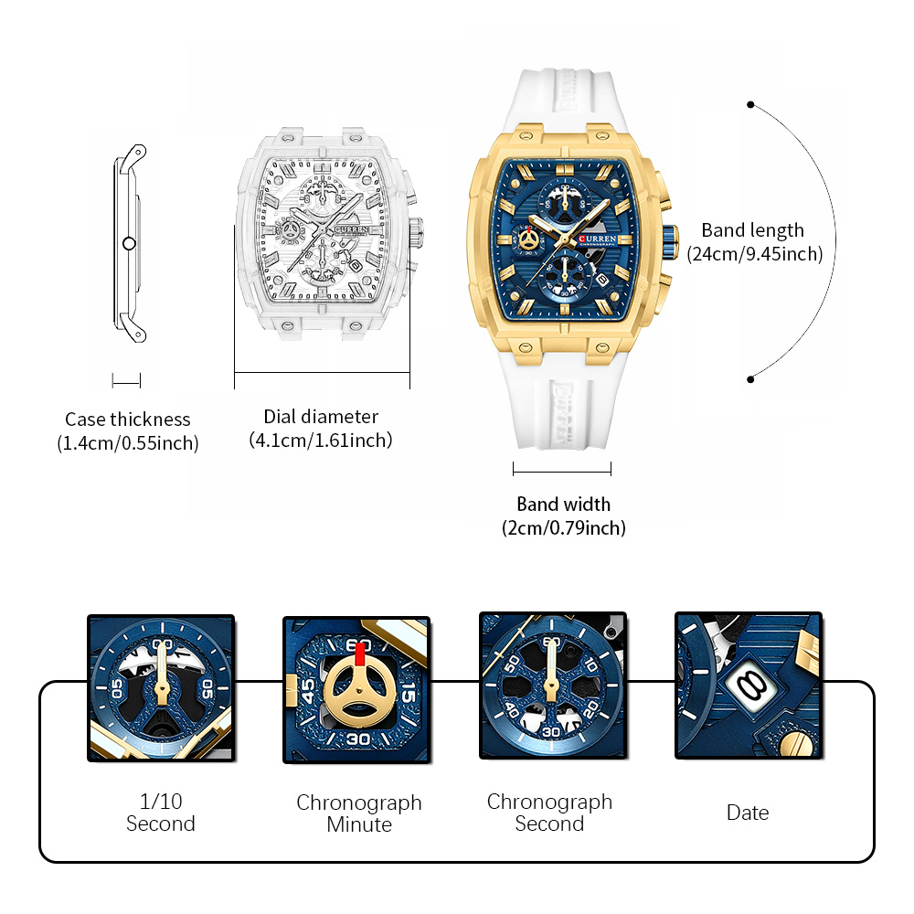 Роскошные винтажные часы CURRE – обзор и цена Luxury Watch And Bracelet