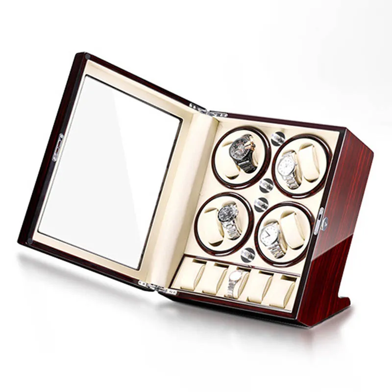 Роскошные 8-слотовые заводные  – обзор и цена Luxury Watch Winder Box