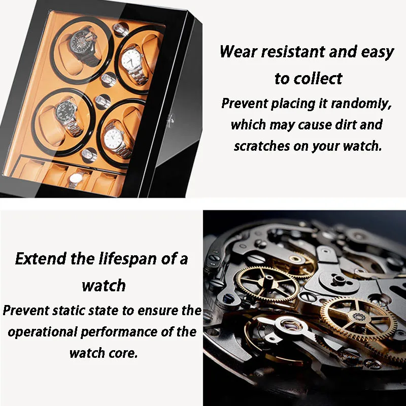 Роскошные 8-слотовые заводные  – обзор и цена Luxury Watch Winder Box