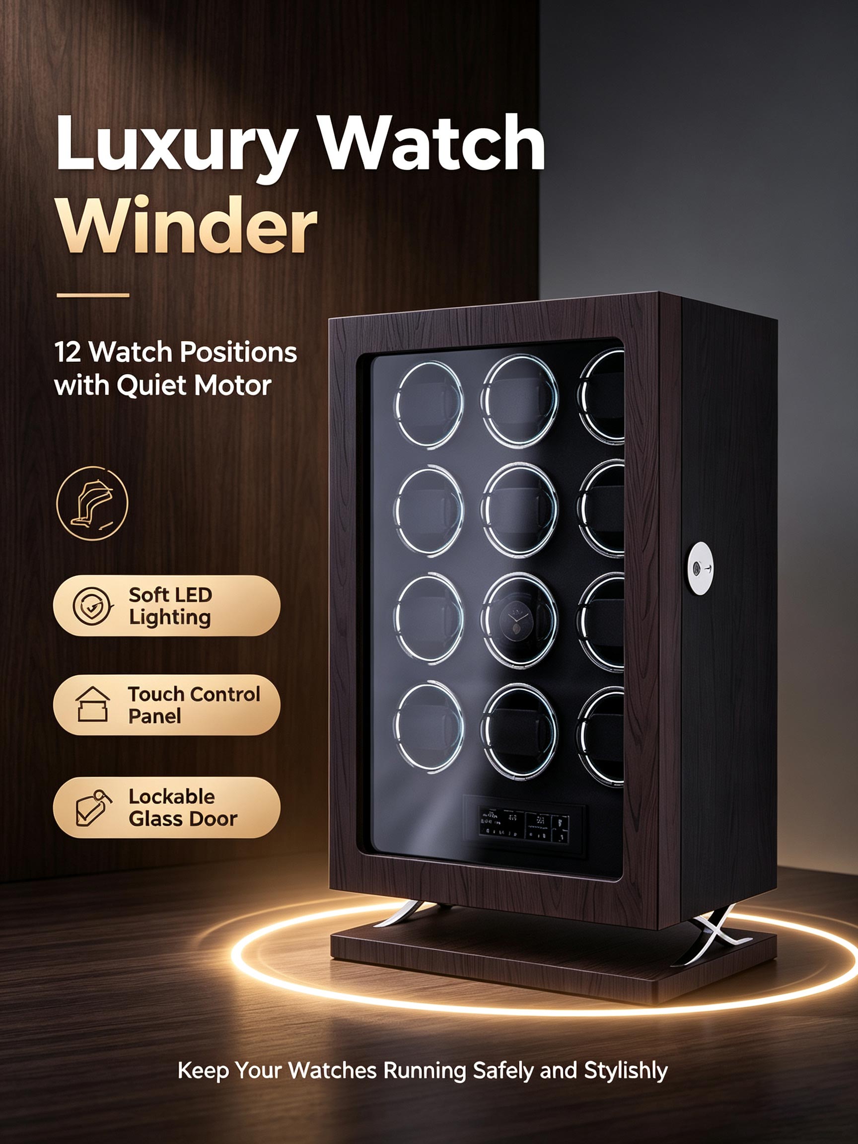 IBBETON Роскошный Регулируемый – обзор и цена Luxury Watch Winder Box