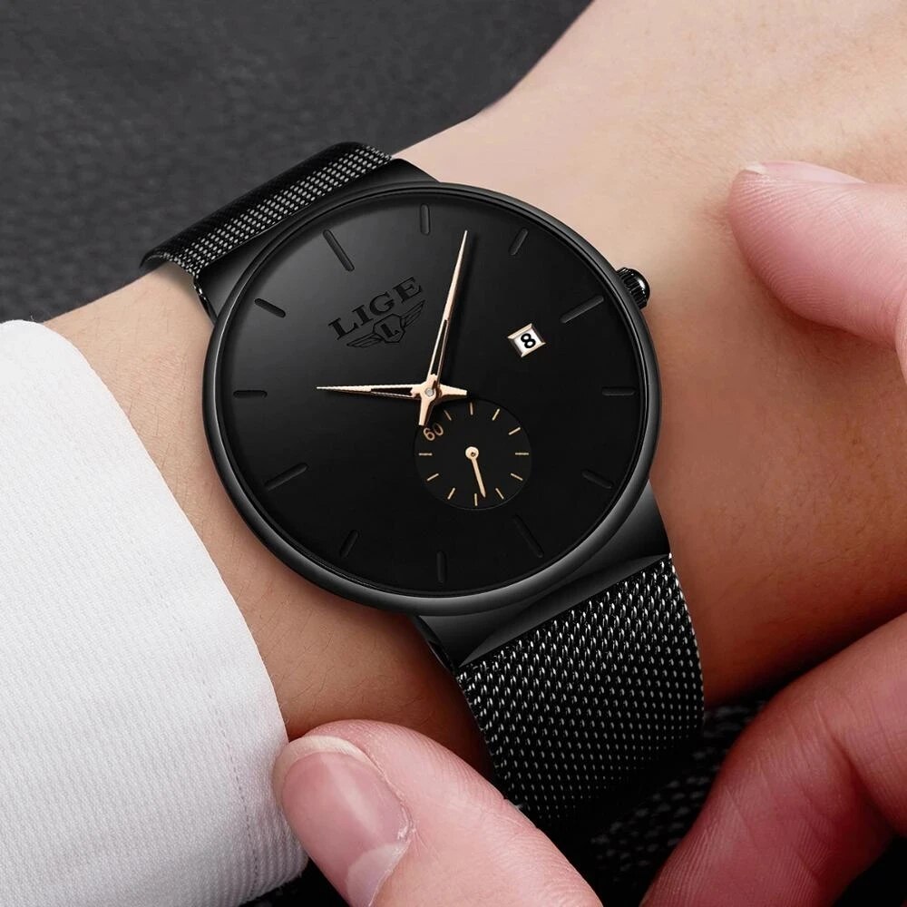 LIGE модные мужские часы лучши – обзор и цена Luxury Watch Top 10