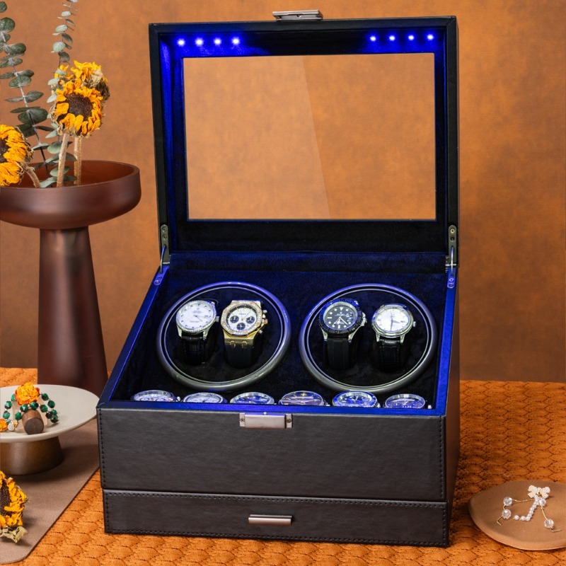Автоматический вращающийся мех – обзор и цена Luxury Watch Winder Box