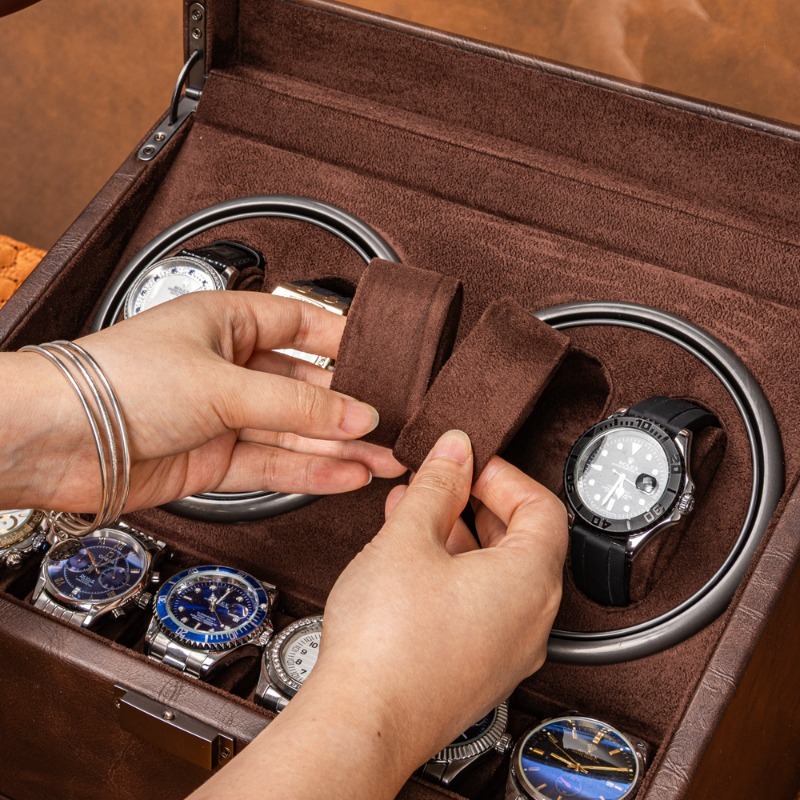 Автоматический вращающийся мех – обзор и цена Luxury Watch Winder Box